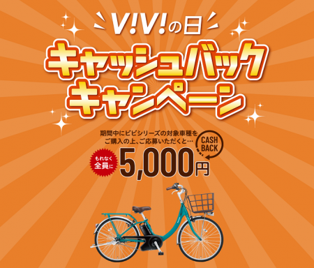 「ViViの日」5, 000円キャッシュバックキャンペーン実施中！
